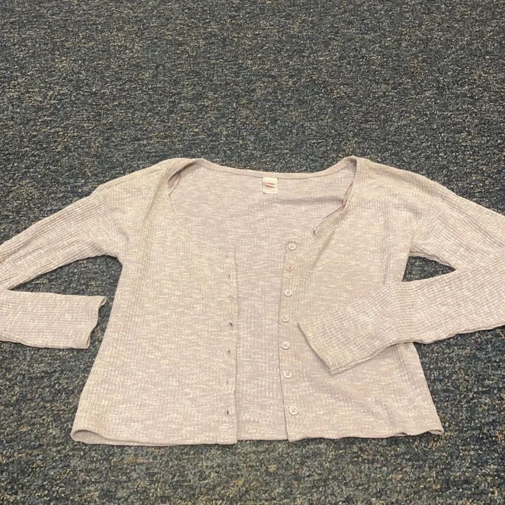Bongo Lavender Button Up Crop Top sz. L